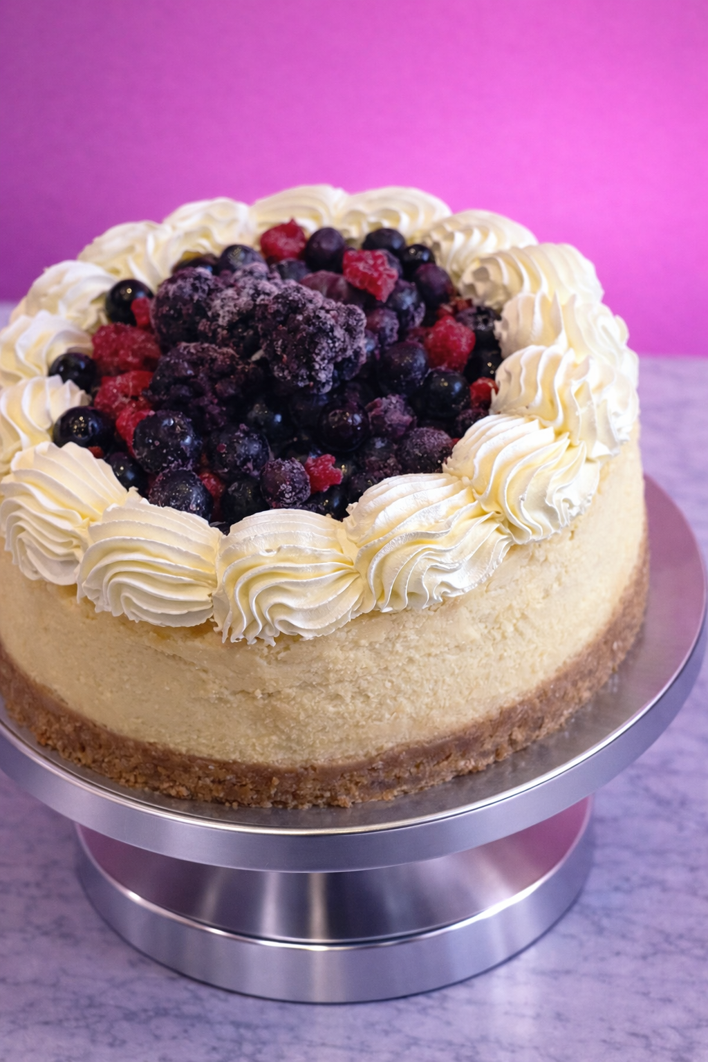 cheesecake de frutos rojos